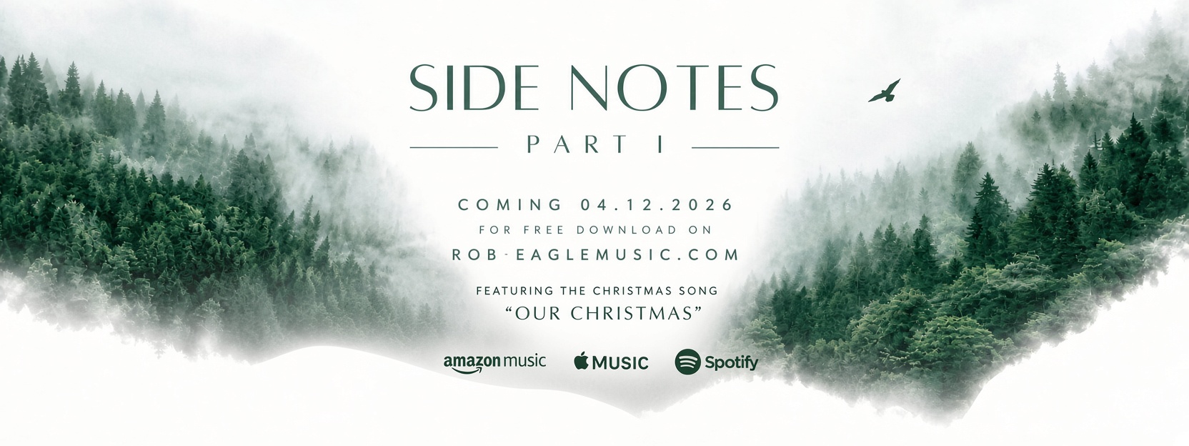 Side Notes – Part I. Coming 04.12.2026 for free download, featuring the Christmas song “Our Christmas”. On Amazon Music, Apple Music and Spotify.